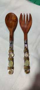 Best Quality Natural Brown Horn Spoon Animal Style Design Handcrafted with Agate Block Polished Natural Crafts <b>flatware</b> spoons - Product Image 6