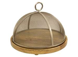 Dôme alimentaire en métal de qualité supérieure avec couvercle en treillis métallique parfait pour la vaisselle et le dessus de table de service de dessert fabriqué en Inde - Product Image 3