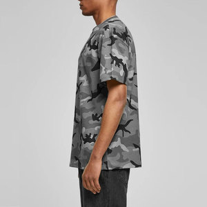T-shirt camouflage léger pour homme Robuste et prêt pour l'action Utilitaire de tous les jours Motif solide en coton/fibre de bambou - Product Image 4