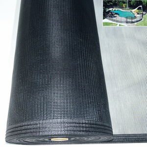 Tela de Malla de Poliéster Recubierta de PVC Negra de 1000Dtex/9x9 240gsm a Precio de Fábrica para Barrera de Piscina, Malla de Seguridad para Cercas - Product Image 1
