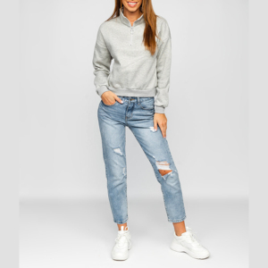 Unisex Casual Plus Size Multi-Color Block <b>Half</b> Zipper Hoodies Outdoor Women's <b>Sweatshirts</b> with Digital Printing for Winter - Product Image 5