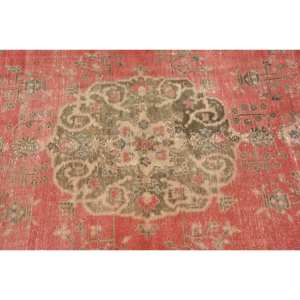 Alfombra turca Vintage rojo Beige 3,7X8,6 pies área grande diseño de retazos de lana para pasillo dormitorio Rectangular habitación de látex cabecera - Product Image 5