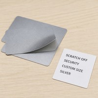 Étiquette autocollante personnalisée thermosensible à gratter pour code-barres, carte à gratter argentée pour loterie, carte cadeau d'épicerie, carte promotionnelle à gratter
