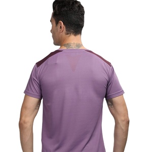 เสื้อยืดออกกำลังกายผ้า95% สแปนเด็กซ์160กรัมสำหรับผู้ชายเสื้อลายกล้ามเนื้อโพลีเอสเตอร์ธรรมดา5% สแปนเด็กซ์กรัมออกแบบโลโก้ได้ตามต้องการทุกวัน - Product Image 5