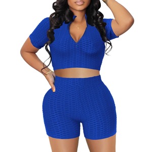 Soutien-gorge de sport pour femmes avec legging Short Stretchable Fitness Wear Gym Sets Made Pakistan Fabrication par Hawk Eye Sports - Product Image 1