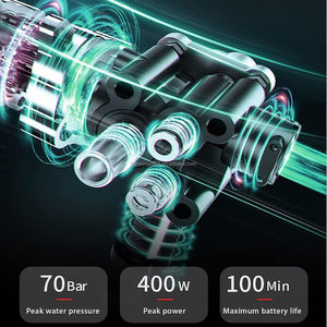 Idropulitrice Elettrica Senza Fili <span class=keywords><strong>24V</strong></span> ad Alta Pressione con Batteria al Litio, Funzione di Pulizia Wireless, Kit di Attrezzi in Acciaio Incluso - Product Image 2