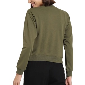 Sweat-shirts pour femmes sur mesure respirants en coton, coupe ajustée, personnalisables, meilleur fournisseur en gros 2026 - Product Image 5