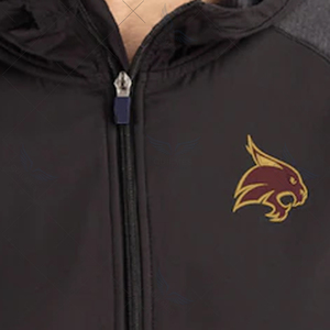 Veste à capuche de performance pour homme avec fermeture éclair intégrale, logo personnalisé, légère, en polyester, pour le sport, les activités de plein air et les tenues décontractées - Product Image 3