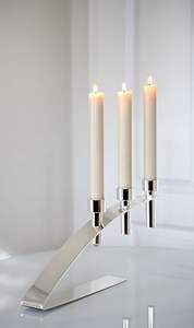 Bougeoir en métal de haute qualité à base croisée, candélabre à 4 bras, centre de table de mariage haut de gamme, décoration d'intérieur, cadeau d'hôtel, art de festival - Product Image 4