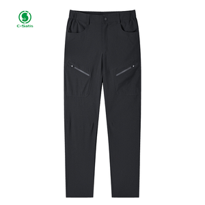 กางเกงขาตรงแบบลำลองสำหรับผู้ชายกางเกงคาร์โก้ระบายอากาศได้ดีกางเกงกลางแจ้งมีกระเป๋าหลายช่องสำหรับเดินป่ากลางแจ้งแห้งเร็ว - Product Image 4