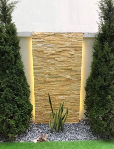 Venta superior mármol amarillo cremoso ignífugo decoración de pared moderna chapa de piedra fácil paneles de pared decorativos Interior Exterior pared Interior - Product Image 5