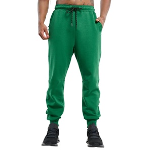 Pantalones Deportivos Personalizados de Felpa Técnica para Correr y Gimnasio, Pantalones Deportivos Ajustados para Hombre, los Mejores Pantalones Deportivos Personalizados de Color Verde Sólido para Hombre - Product Image 1