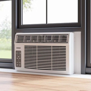 Climatiseur de fenêtre blanc à fréquence variable, refroidissement et chauffage, télécommande, minuterie, climatiseur portable pour la maison et l'hôtel - Product Image 5