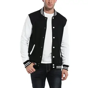 Leren Mouwen Vervaardigen Brievenman Mannen Varsity Jack/Groothandel Hoge Kwaliteit Streetwear Mannen Varsity Jas