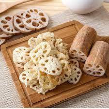 Chips de raíz de loto horneados crujientes | Receta de chips de raíz de loto con comida saludable para merienda - Product Image 4