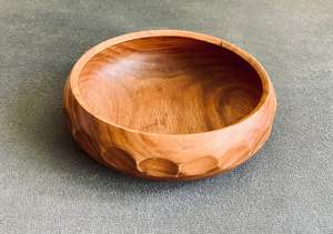 Bol de dates en bois traditionnel pour la décoration de la maison indienne et l'arrangement de service de table à manger - Product Image 2