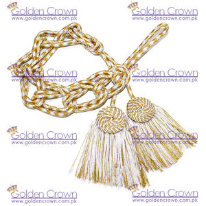 Venta al por mayor nuevo hecho a medida OEM cincture cordón plano Iglesia túnicas cincture con y oro - Product Image 3