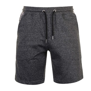 Shorts d'été pour hommes, dernière collection, en molleton éponge 100% coton, avec cordon de serrage, logo personnalisé et motif Heather sur le devant - Product Image 1