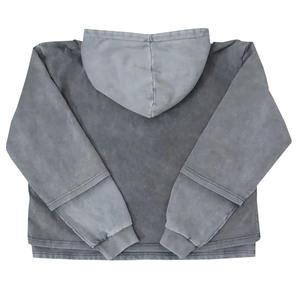 Wholesale Acid Wash Oversize Hoodies Cotton Made <b>Screen</b> Printed Logo Fashionable Hoodies For Winter - Product Image 4