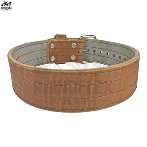 เข็มขัดหนังแบบง่ามเดี่ยวสำหรับยกน้ำหนักเข็มขัดหนังสำหรับยกน้ำหนักแบบง่ามเดี่ยวออกแบบได้ตามที่ต้องการ - Product Image 3