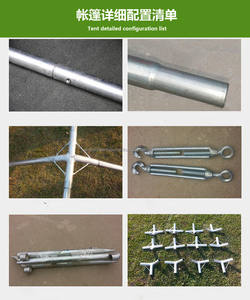 Tente de secours hospitalière en toile de grande taille, personnalisable en usine, de qualité supérieure, pour la vente en gros – Grande tente de camping durable - Product Image 6