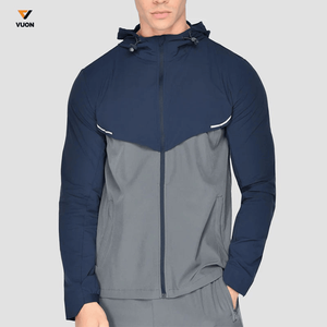 Chándales de invierno OEM para hombre de tendencia superior personalizado Slim Fit ligero transpirable tela de secado rápido con mangas largas - Product Image 3