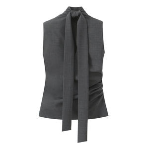 เสื้อกล้ามทรงเข้ารูปสำหรับผู้หญิง คอลเลคชั่นใหม่รับฤดูใบไม้ร่วง ระบายอากาศได้ดี สไตล์ลำลอง มีแผ่นรองไหล่ แต่งโลโก้ที่ด้านหน้า - Product Image 3