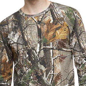 Camiseta de Camuflaje Realtree para Hombre, 100% Algodón Hilado en Anillo, Cuello Redondo, Manga Larga, Camiseta Transpirable para Caza y Actividades al Aire Libre - Product Image 6