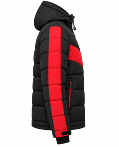 Veste matelassée d'hiver de haute qualité à manches longues avec logo personnalisé, imperméable et chaude pour homme, veste matelassée OEM, streetwear tendance, dernières vestes - Product Image 3