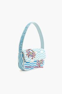 กระเป๋าสะพายไหล่ประดับลูกปัดหลากสีดีไซน์เนอร์สำหรับผู้หญิงที่มีฝีมือหรูหราและคุณภาพยาวนาน - Product Image 3