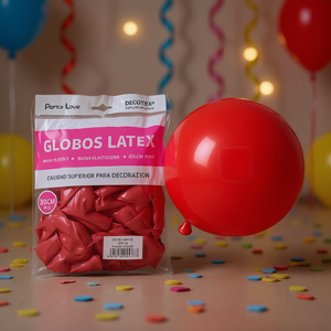 Party Love <b>Latex</b> Balloons 30cm <b>Red</b> 50pcs Pack For Decoration - Product Image 3