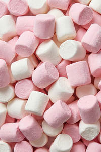 Guimauves 1kg, mélange blanc et rose, bonbons moelleux et tendres pour garniture de pâtisserie et biscuits, haute qualité - Product Image 6