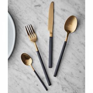 Guaranteed Quality Lunch Elegant Western Fork Spoon Cutlery Fabulous Light Hammered Handle Knives and Spoon Fork Cutlery Set - Product Image 1
