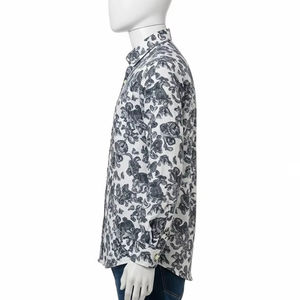 Camisa de Hombre de Tela de Algodón y Poliéster, Impresión Digital, Anti-Pilling, Camisa Casual para Negocios, Oficina y Uso Diario - Product Image 5