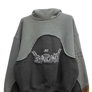 Sudadera con Capucha Premium de Corte Regular para Hombre, Estilo Urbano con Gráficos, Sudadera Informal para Uso Diario en Invierno, Algodón/Poliéster - Product Image 3