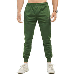 Pantalon de sport en toile premium pour homme, taille élastique, poids lourd, confortable, poche zippée, taille XL, broderie performance - Product Image 3