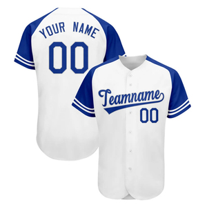 Uniforme de béisbol en blanco OEM impresión Digital Logo nombre cosido a rayas botón Unisex personalizado béisbol Jersey conjuntos 100% poliéster - Product Image 3