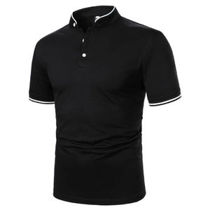 Polos 2025 nouvelle mode coton Polyester Polo hommes col montant haute qualité à manches courtes hommes Polo T-Shirt OEM - Product Image 5