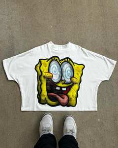 เสื้อยืดครอปผ้าฝ้ายโอเวอร์ไซส์สำหรับผู้ชายสำหรับ300g ทรงสลิมฟิตผ้าฝ้าย100% ออกแบบได้ตามที่ต้องการเป็นมิตรต่อสิ่งแวดล้อม - Product Image 3