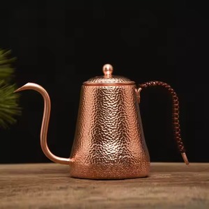 Tetera de cobre pulido para hacer té tradicional y estufa hirviendo, ideal para interiores de cocina de inspiración vintage - Product Image 6