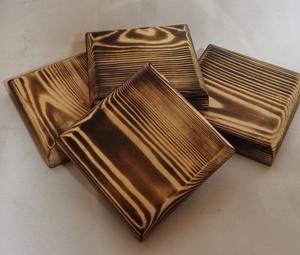 Sous-verres en bois écologiques pour un usage quotidien Décoratifs pour la maison et le bureau Ensemble de sous-verres en bois massif faits à la main - Product Image 5