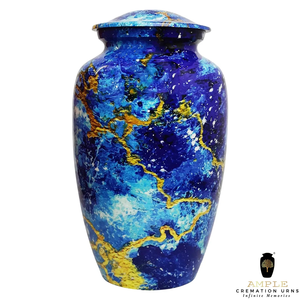 Urnas de cremación de metal, urnas conmemorativas de aluminio, recuerdo (3 pulgadas cúbicas) y grande (220 pulgadas cúbicas), colección de recuerdos grabables a prueba de fugas - Product Image 5