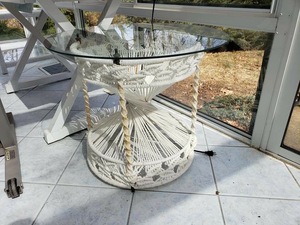 Thème d'art de table ronde en macramé bohème fait à la main pour le décor à la maison de chambre à coucher de salon - Product Image 4