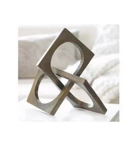 Sculptures en feuille de coulée d'aluminium en métal fini doré Sculpture en métal de vente chaude Arrivée décorative au prix le plus bas - Product Image 3