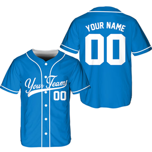 Camiseta de Béisbol Personalizada con Estampado Personalizado, Uniforme Deportivo para Hombre y Mujer, Camisetas de Béisbol con Botones - Product Image 1