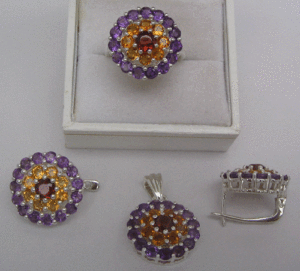 Classic Trendy Silver <b>Set</b> with Zircon Diamond <b>Pearl</b> Gold for Wedding Party Anniversary Engagement Gift in White Gold Rose Gold - Product Image 1