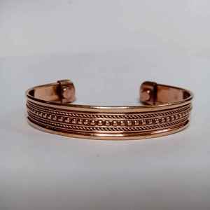 Vintage <b>Copper</b> Christian Cross <b>Magnetic</b> Cuff for <b>Bracelet</b> Pure <b>Copper</b> Fashion Bangles for <b>Men</b> and Women USA Gift - Product Image 3