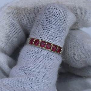 Anillo de Rubí en Plata de Ley 925, Anillo Elegante Hecho a Mano para Mujer - Product Image 3