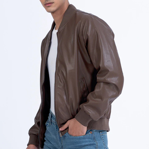 High Quality Custom Logo Leather <b>Jacket</b> For Men Wholesale Price <b>Winter</b> Season Leather <b>Jackets</b> In <b>Cheap</b> Price - Product Image 2
