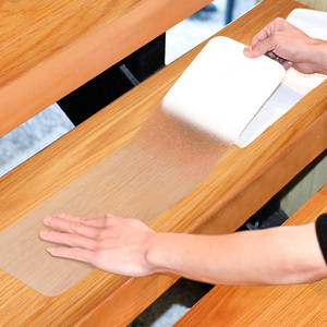 Bandes de roulement d'<span class=keywords><strong>escalier</strong></span> antidérapantes à haute traction bandes de sécurité transparentes transparentes avec bande de poignée de pile de boucle <span class=keywords><strong>autocollant</strong></span> antidérapant - Product Image 2